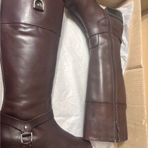 Lauren Ralph Lauren Brown Leather Boots